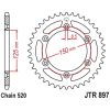 Bakdrev Standard 1330 Svart JT SPROCKETS – miniatyr 1