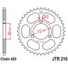 Bakdrev Standard 216 Stål Svart JT SPROCKETS – miniatyr 1