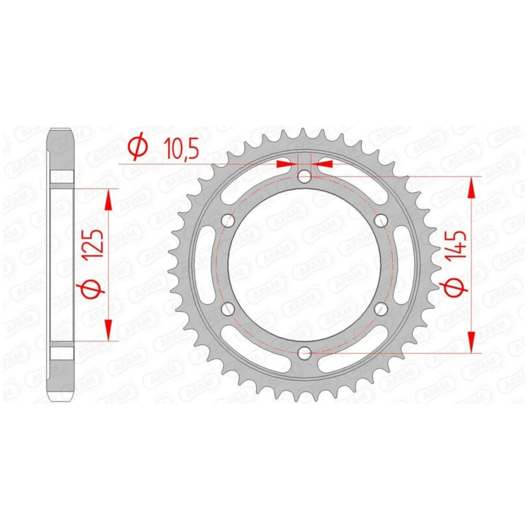 Bakdrev Standard AFAM 38 kugg / 530