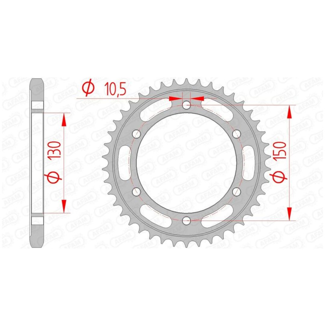 Bakdrev Standard AFAM 39 Kugg / 525