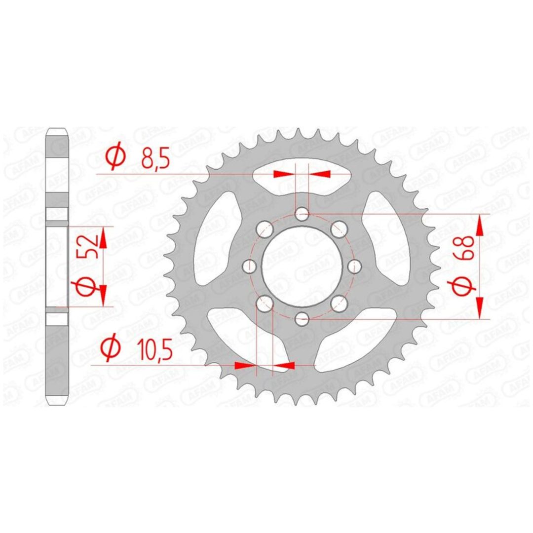 Bakdrev Standard AFAM 40 kugg / 428