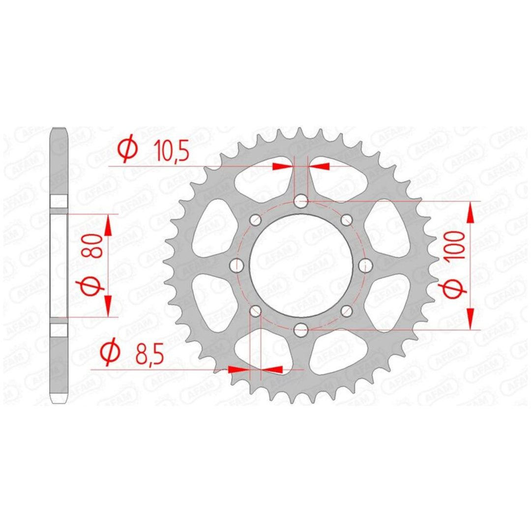 Bakdrev Standard AFAM 41 Kugg / 520