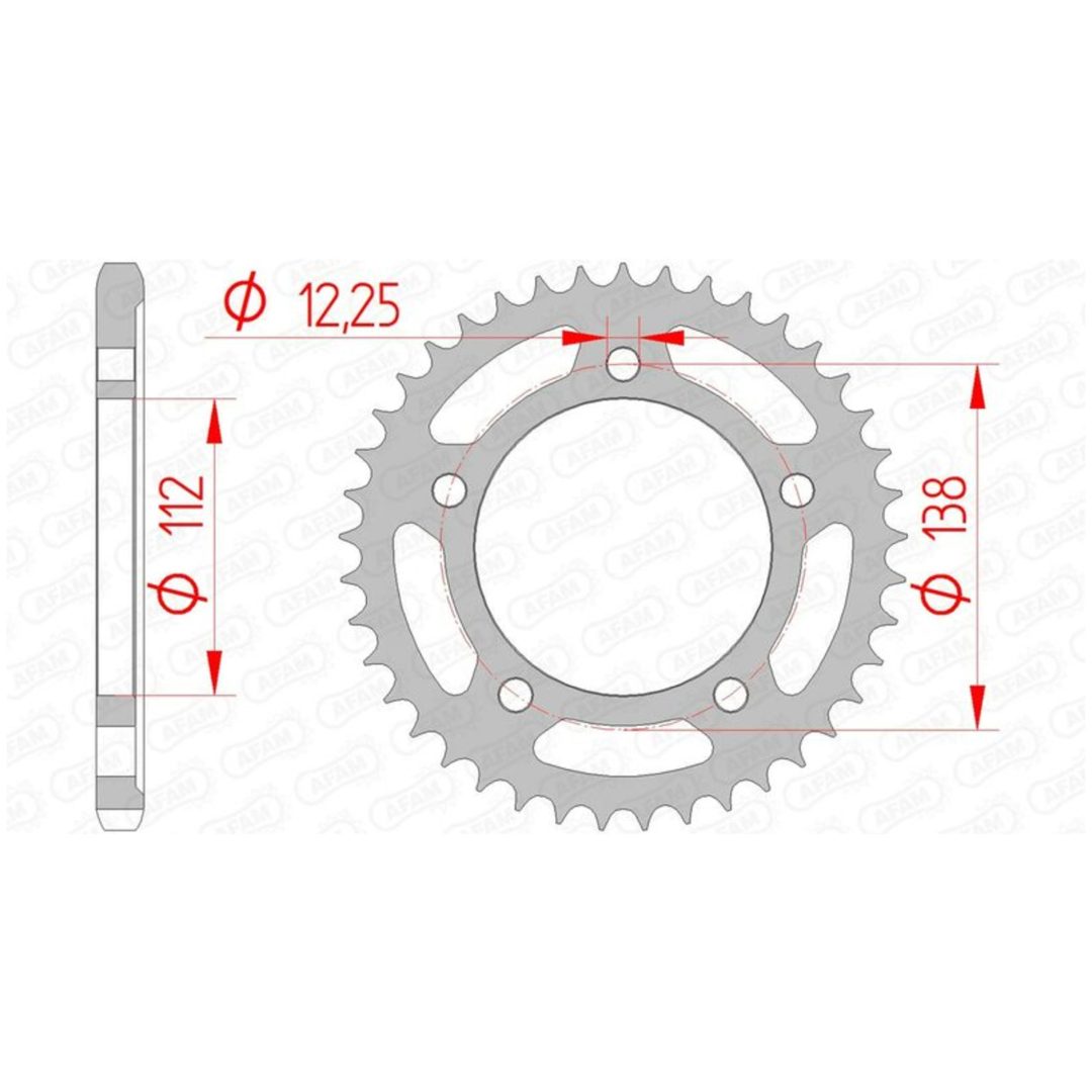 Bakdrev Standard AFAM 41 kugg / 525