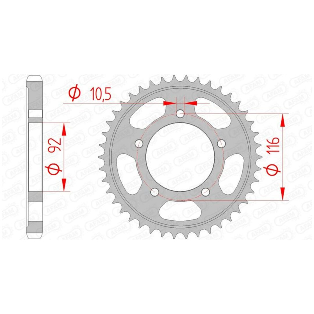 Bakdrev Standard AFAM 41 Kugg / 530