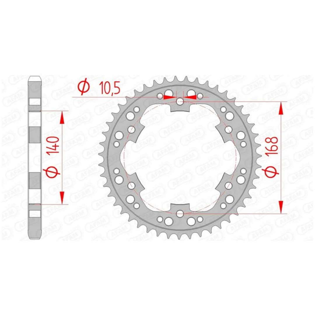 Bakdrev Standard AFAM 42 Kugg / 525