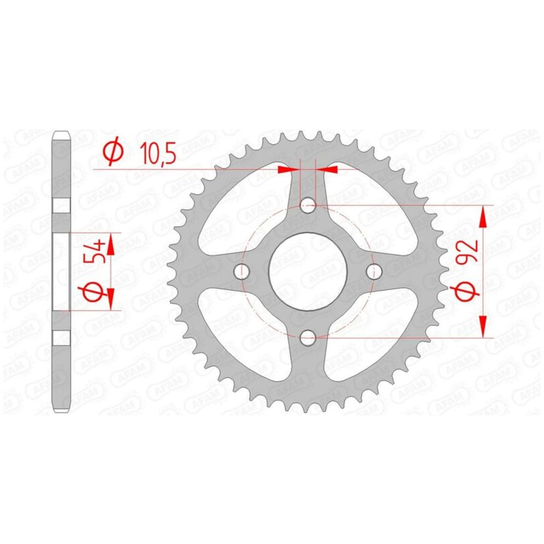 Bakdrev Standard AFAM 47 kugg / 420