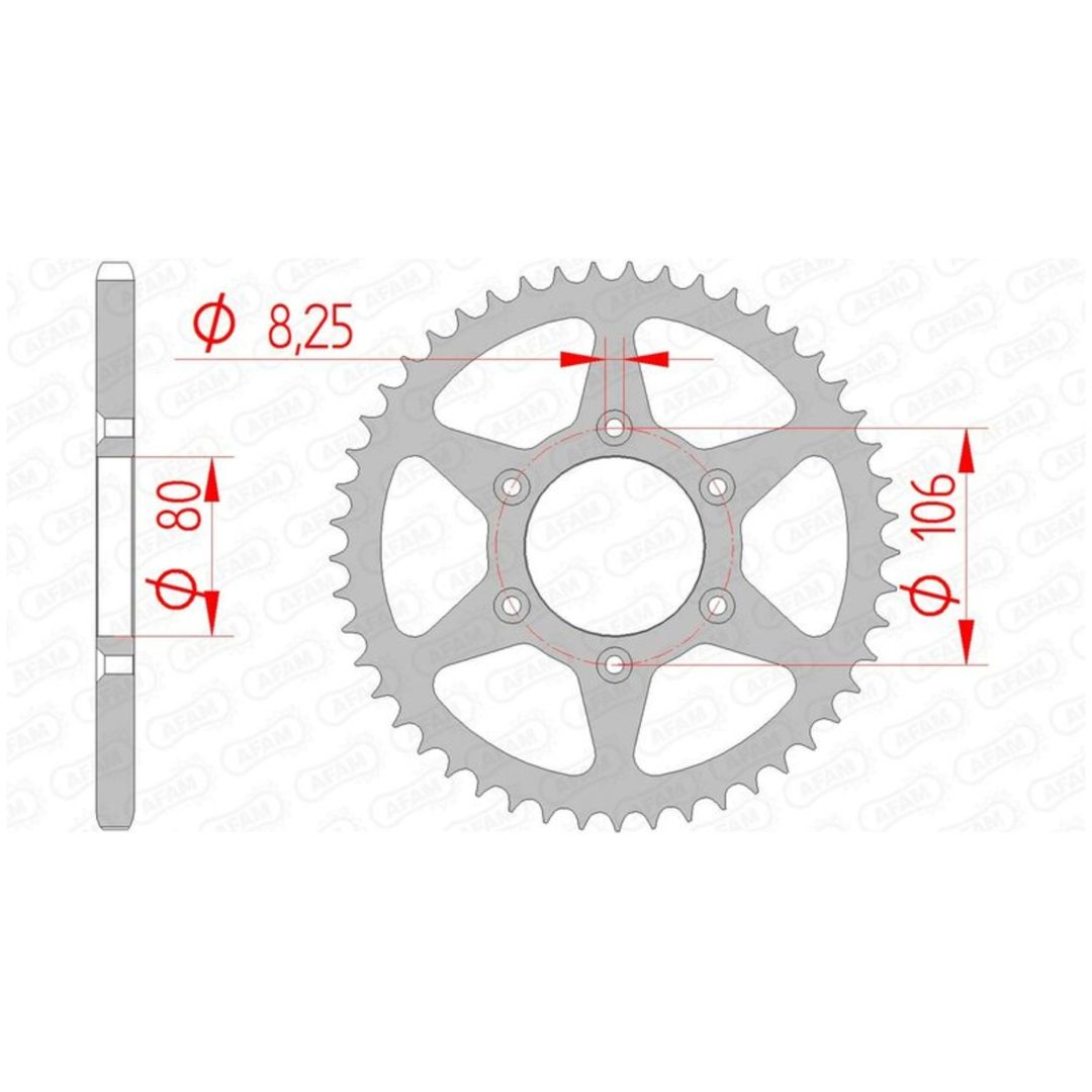 Bakdrev Standard AFAM 49 kugg / 520