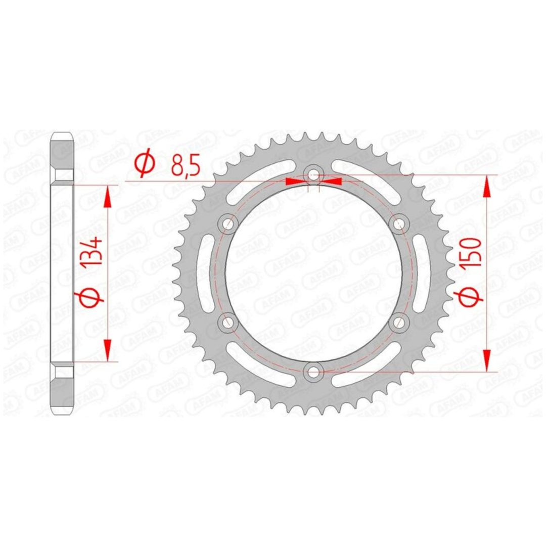 Bakdrev Standard AFAM 52 Kugg / 428