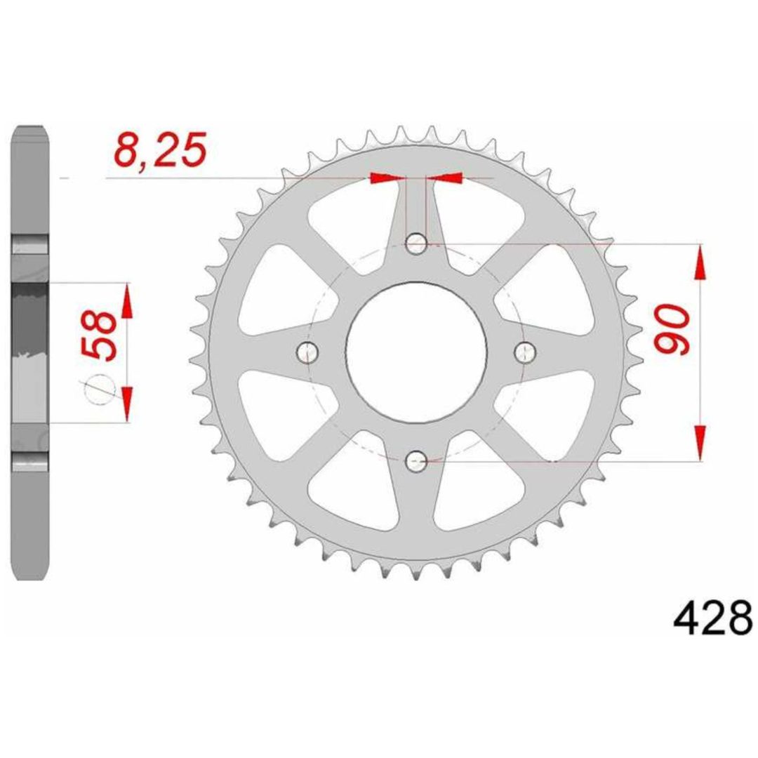 Bakdrev Standard AFAM Kugg: 45
