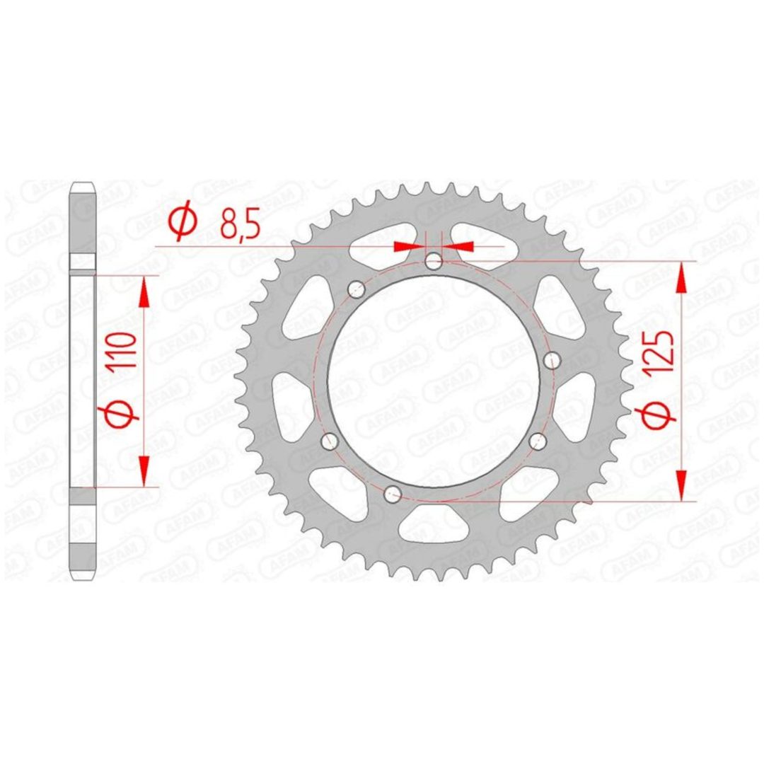 Bakdrev Standard AFAM Kugg: 50