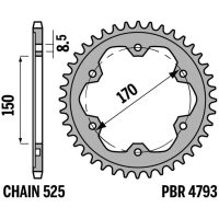 Bakdrev Standard C45 Stål PBR