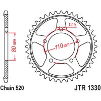 Bakdrev ZBK - Svart Zinc JTR1330.45ZBK JT