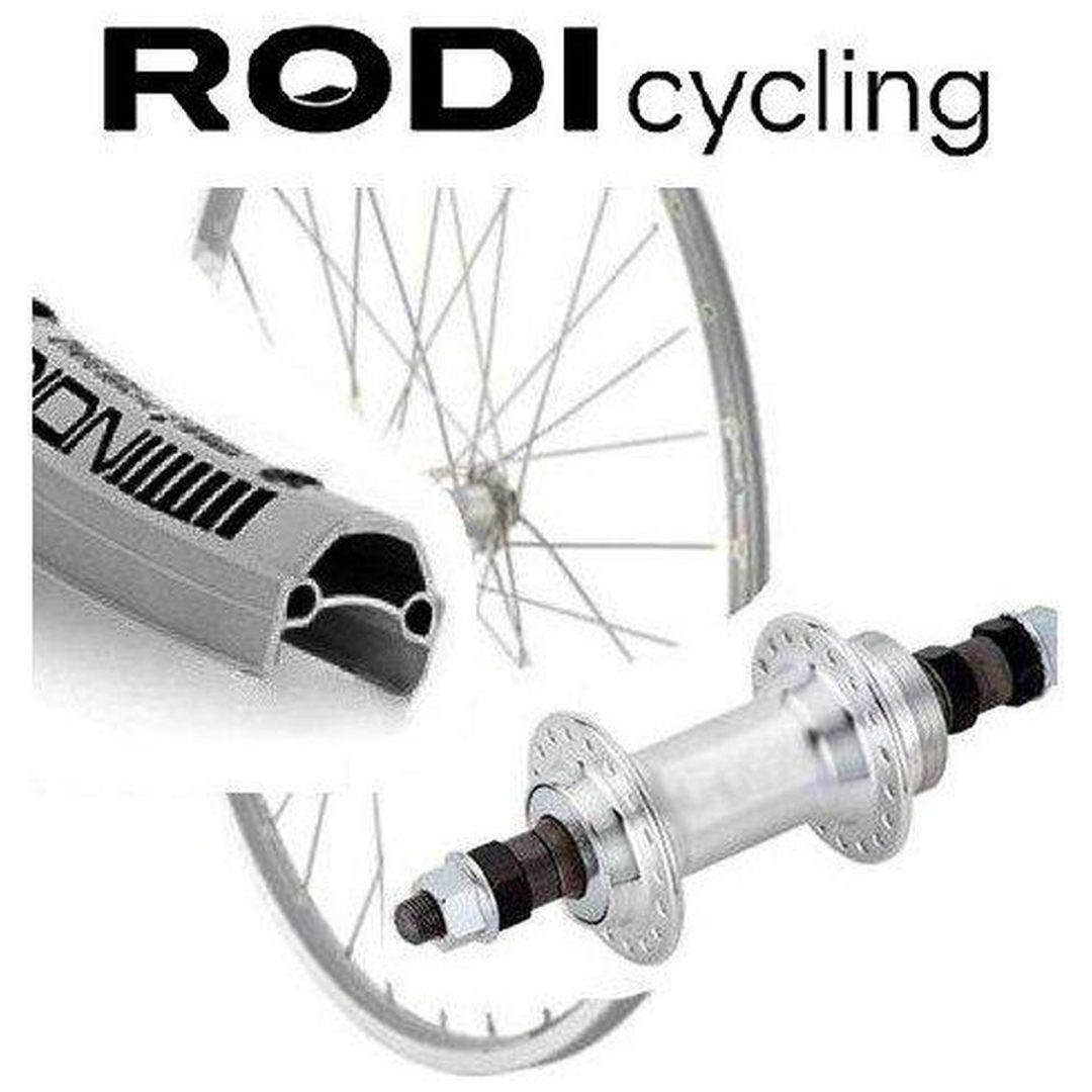 Bakhjul 28 Dubbelbottnad Frikrans Silver RODI