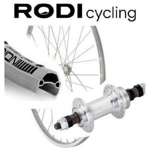 Bakhjul 28 Dubbelbottnad Frikrans Silver RODI