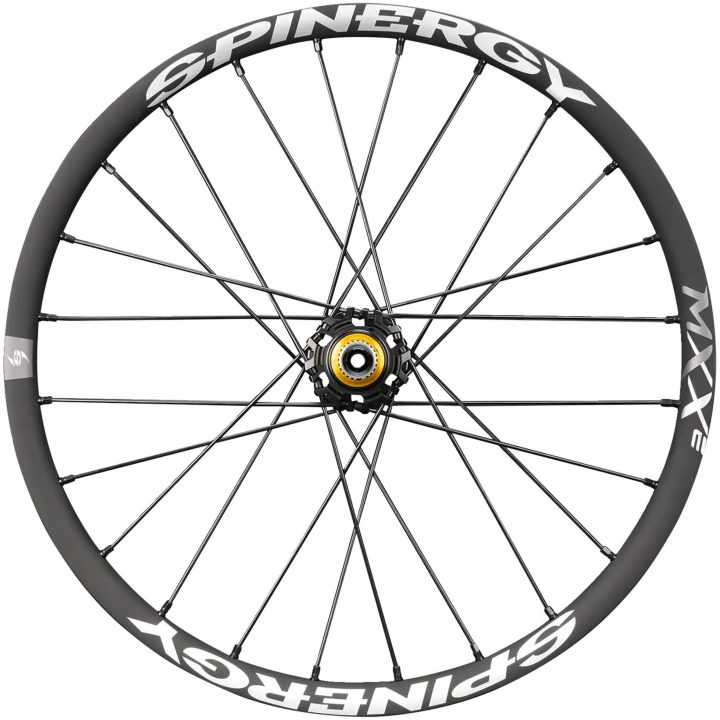Bakhjul Mxx-e 24 Ekrar Svart Carbon SPINERGY – bild 2