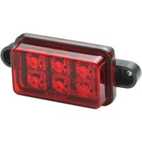 Baklampa Led Röd/Svart PARTS EUROPE