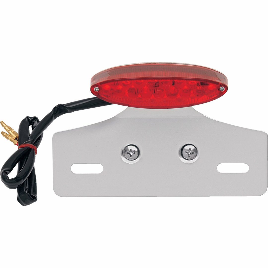 Baklampa Mini Led Cat Eye Röd/Vit/Chrome DRAG SPECIALTIES TAILLIGHT