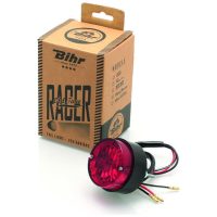 Baklampa Vintage CE-godkänd Svart/Röd BIHR