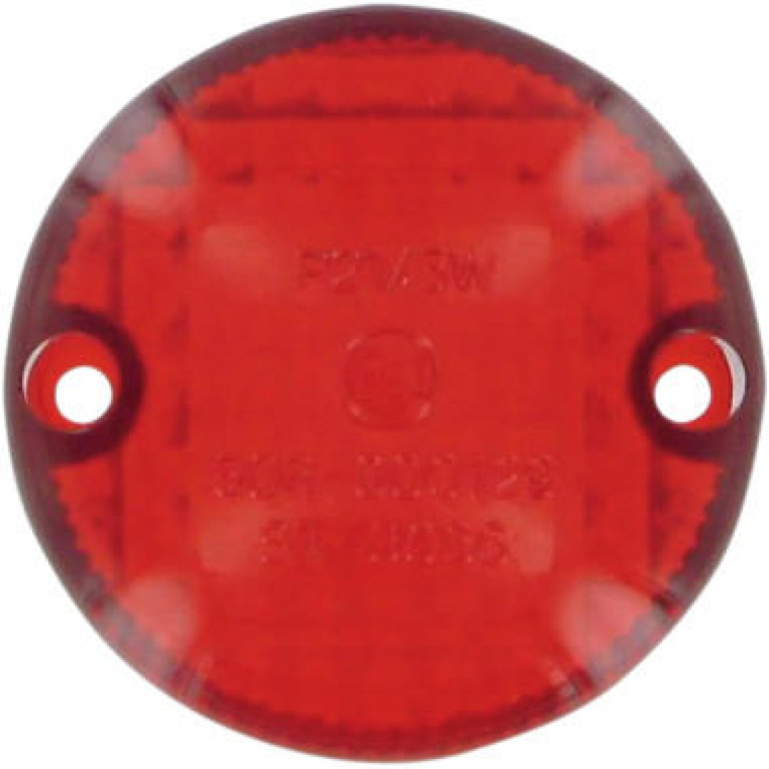 Baklampsglas Rött DRAG SPECIALTIES Lins