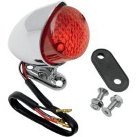 Bakljus Bobber Universal Röd/Krom DRAG SPECIALTIES