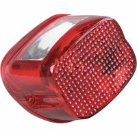 Bakljus Dot Compliant Replacement Klar/Röd DRAG SPECIALTIES