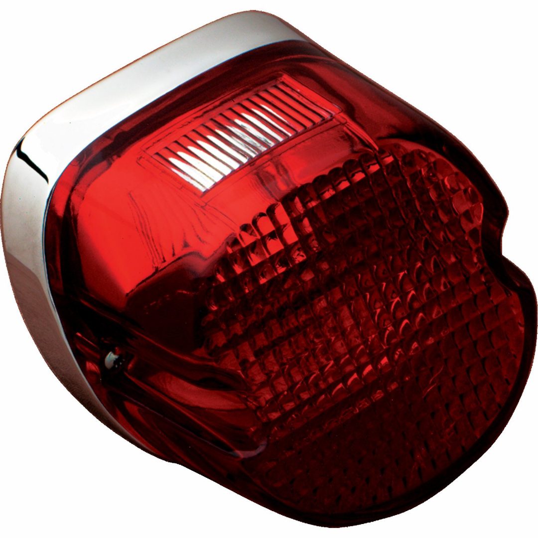 Bakljus Laydown Röd/Klar/Krom DRAG SPECIALTIES TAILLIGHT ASSEMBLY
