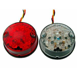 Bakljus Led E-märkt Röd/Svart PARTS EUROPE
