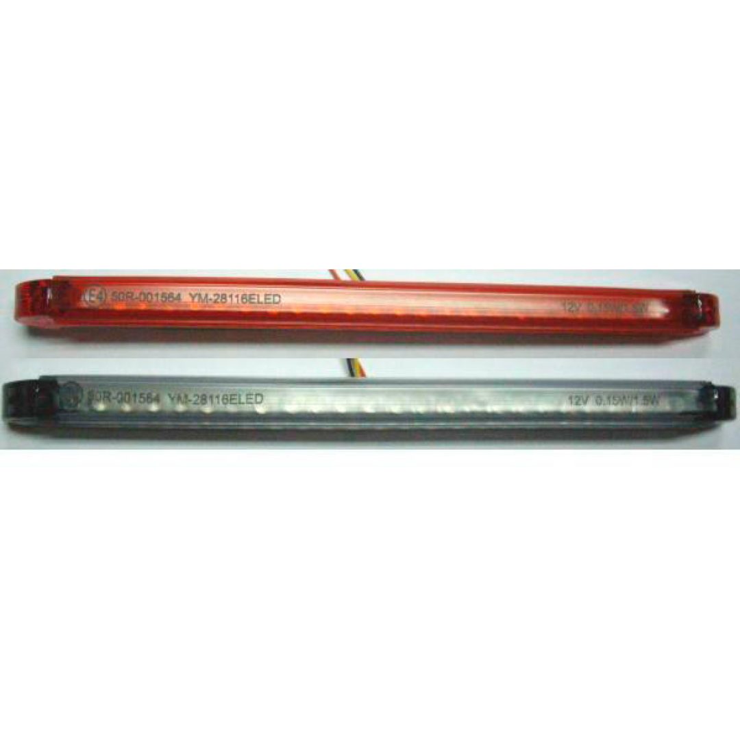 Bakljus Led E-märkt Universal Röd PARTS EUROPE TAILLIGHT