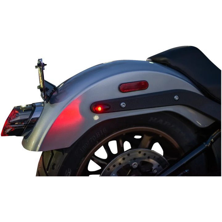 Bakljus Neowise 3-1 Bullet Klart/Rött/Svart KODLIN MOTORCYCLE – bild 4