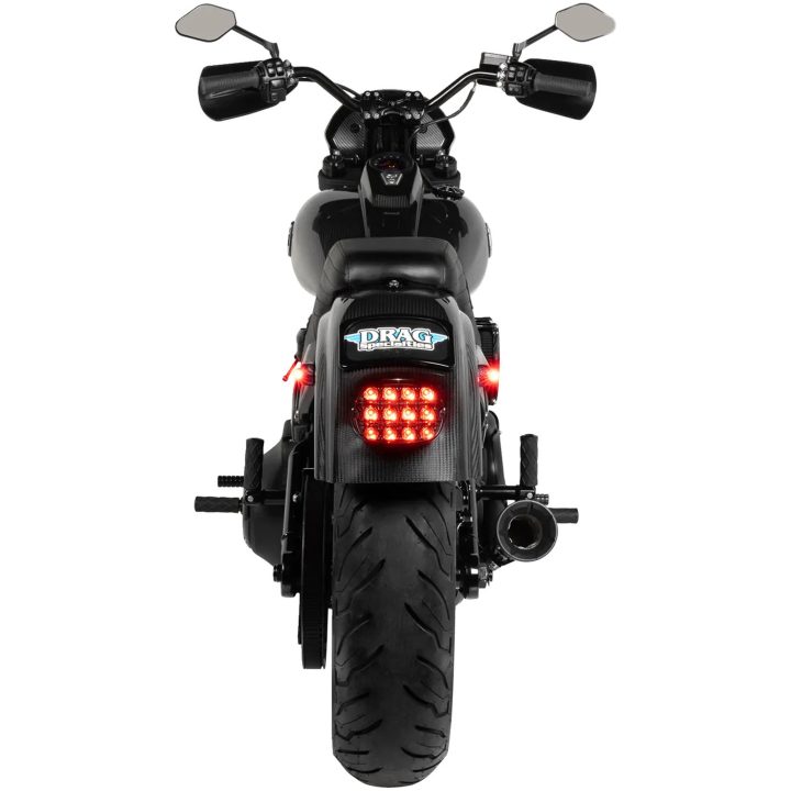 Bakljus Neowise 3-1 Bullet Klart/Rött/Svart KODLIN MOTORCYCLE – bild 5