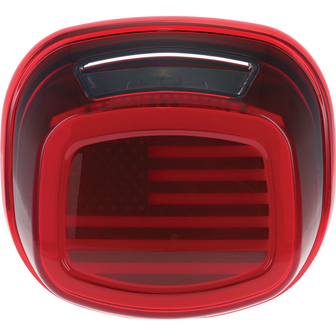 Bakljus Tracer Us Flag Led Röd KURYAKYN Baklykta/Nummerskyltsbelysning