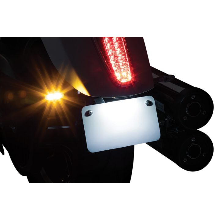 Bakljushållare Med Blinkers Rear Turn Signal & License Plate Mount KURYAKYN Fäste – bild 2