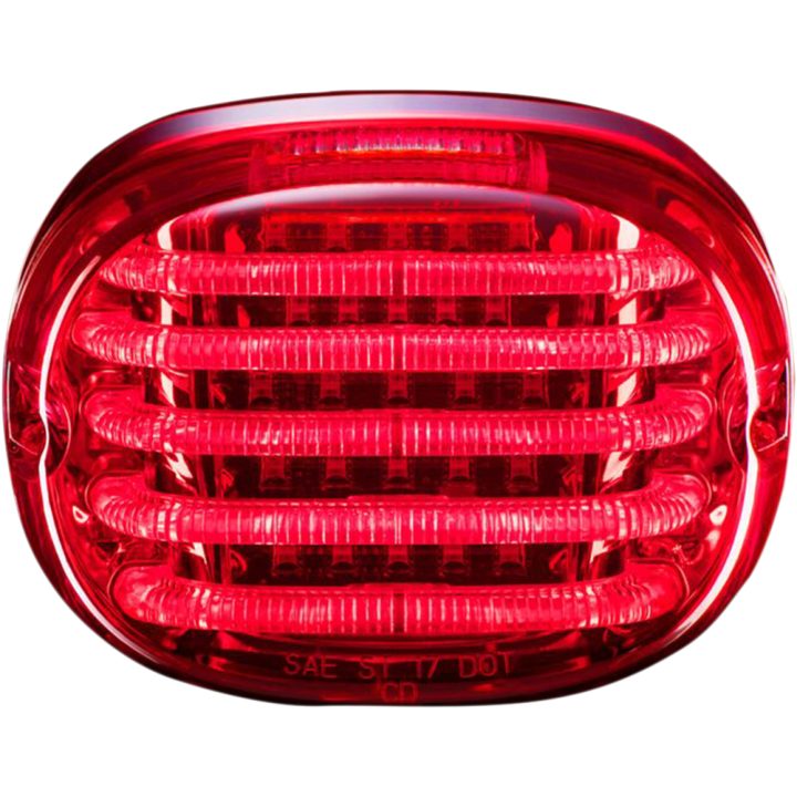 Bakljuskit Probeam® Squareback Led Klar/Röd CUSTOM DYNAMICS Med glas nertill för ljus på nummerplåt – bild 3