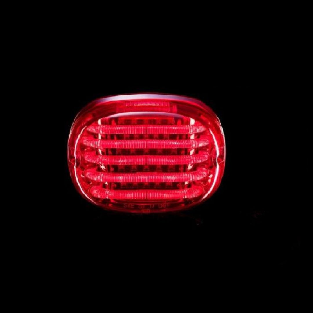 Bakljuskit Probeam® Squareback Led Klar/Röd CUSTOM DYNAMICS Med glas nertill för ljus på nummerplåt