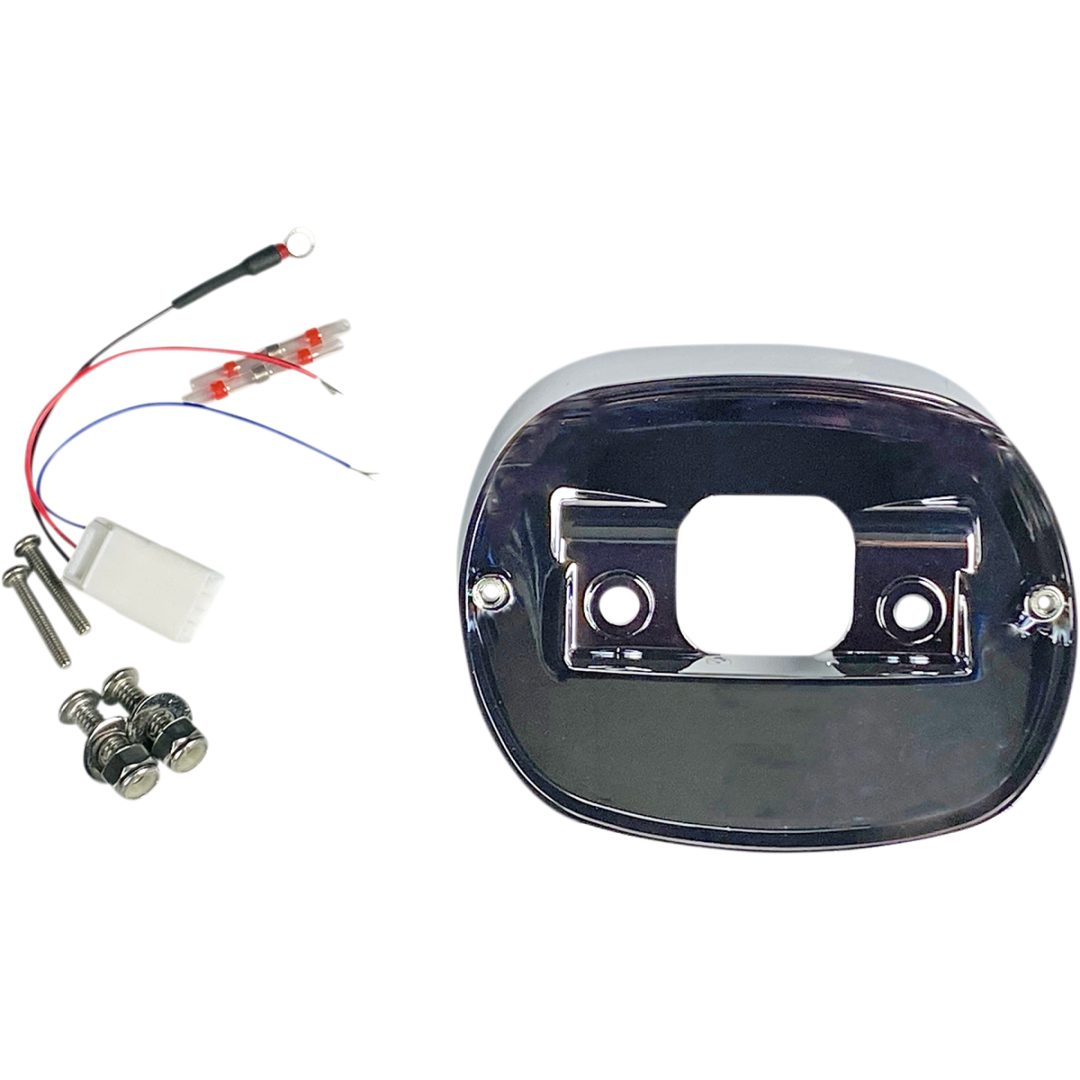 Bakljusplatta Krom Taillight Baseplate För Harley-davidson CUSTOM DYNAMICS Bas