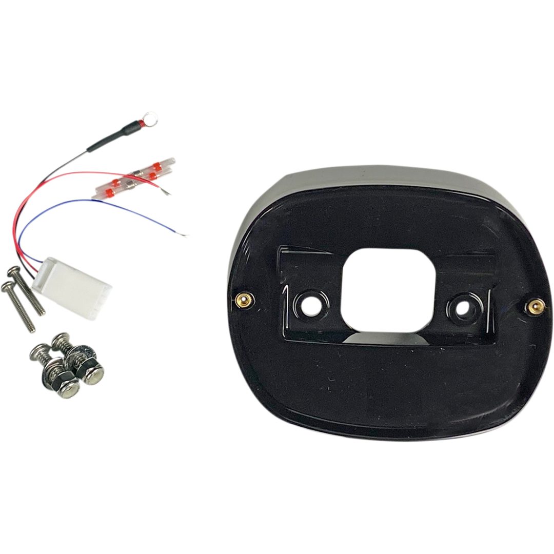 Bakljusplatta Taillight Baseplate För Harley-davidson Svart CUSTOM DYNAMICS Bas