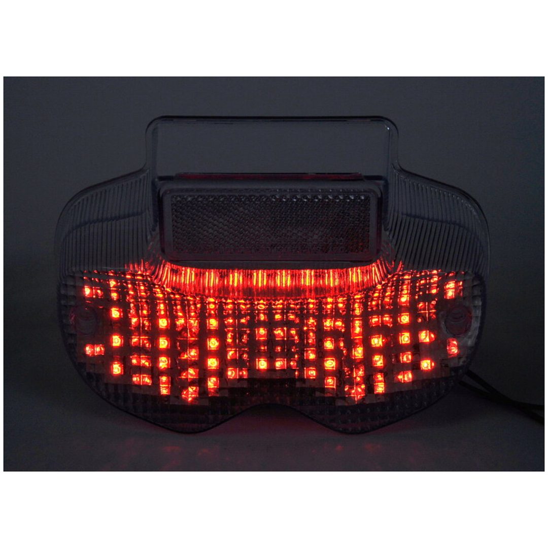 Baklykta LED med integrerade blinkers Genomskinlig BIHR
