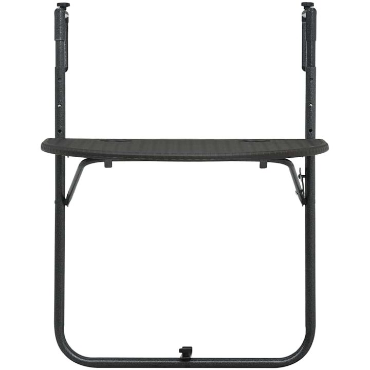 Balkongbord brun 60x64x83,5 cm plast konstrotting vidaXL – bild 2