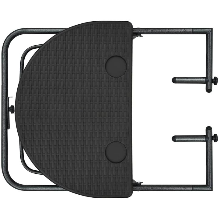 Balkongbord brun 60x64x83,5 cm plast konstrotting vidaXL – bild 6