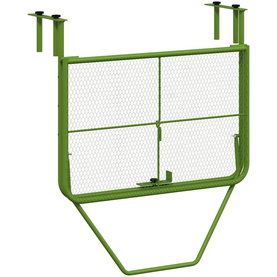 Balkongbord grön 60x40 cm stål vidaXL – bild 6