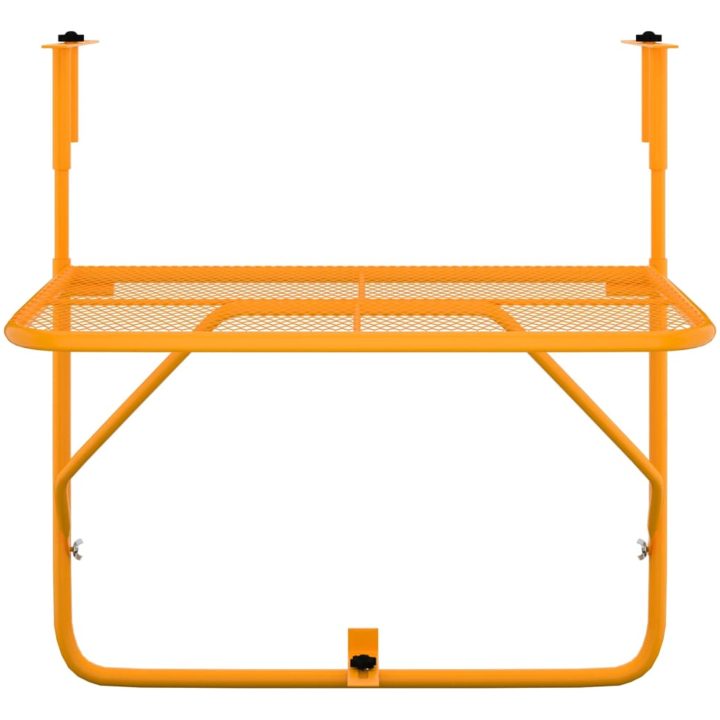 Balkongbord gul 60x40 cm stål vidaXL – bild 3