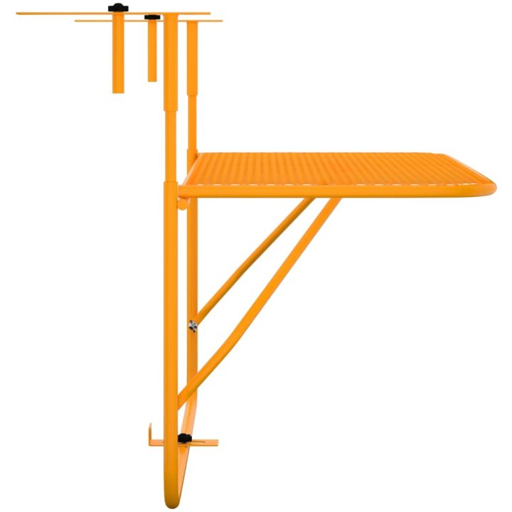 Balkongbord gul 60x40 cm stål vidaXL – bild 4