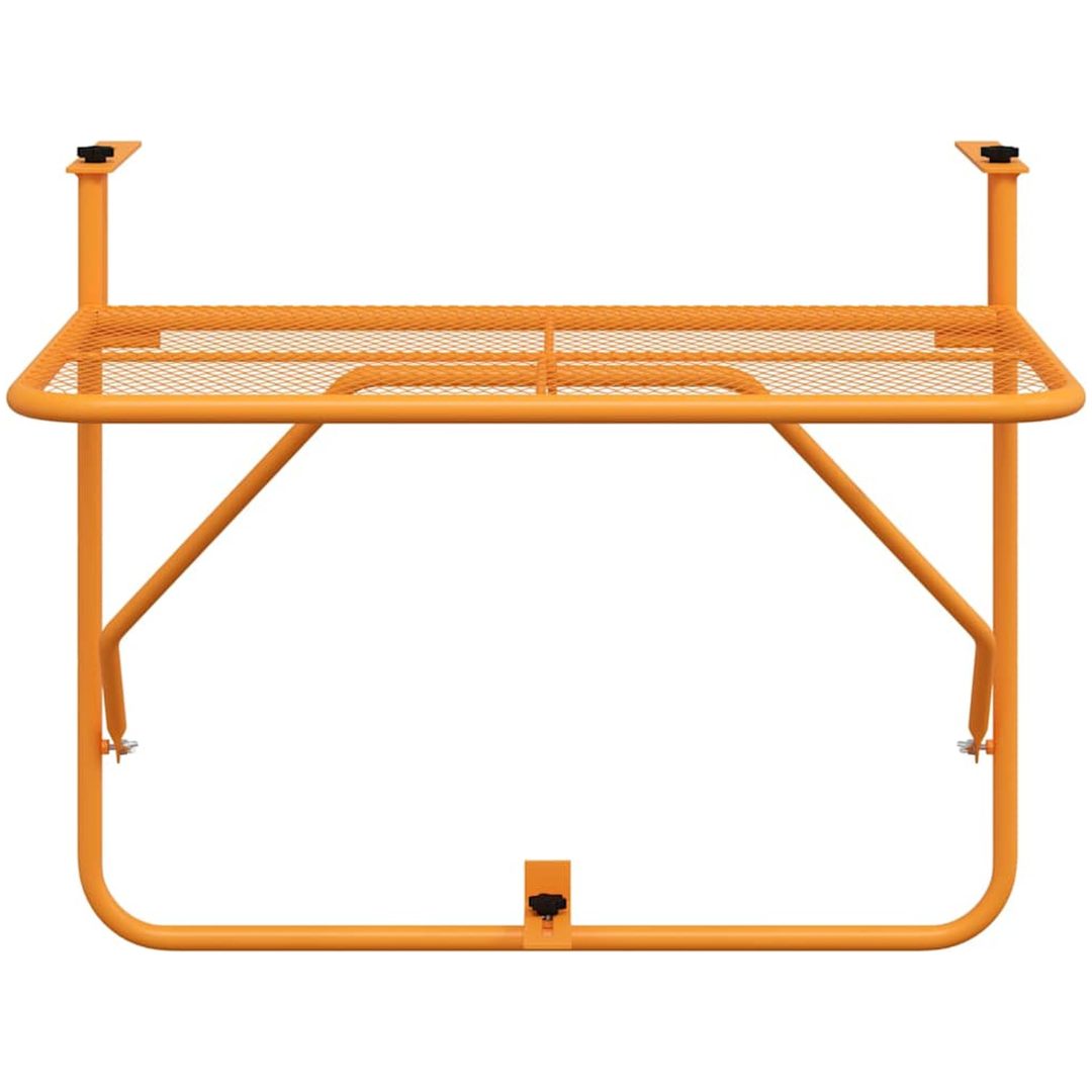 Balkongbord gul 60x40 cm stål vidaXL – bild 5