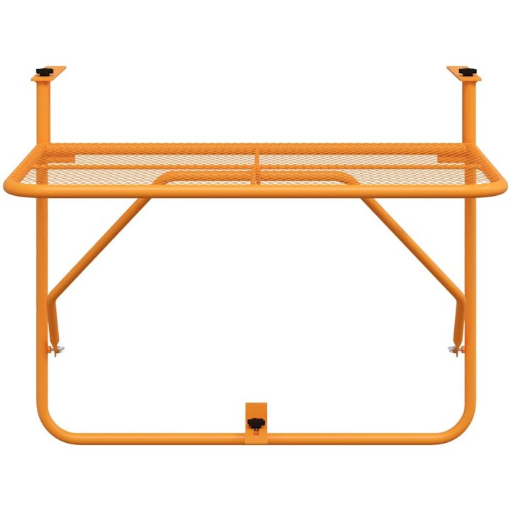 Balkongbord gul 60x40 cm stål vidaXL – bild 5
