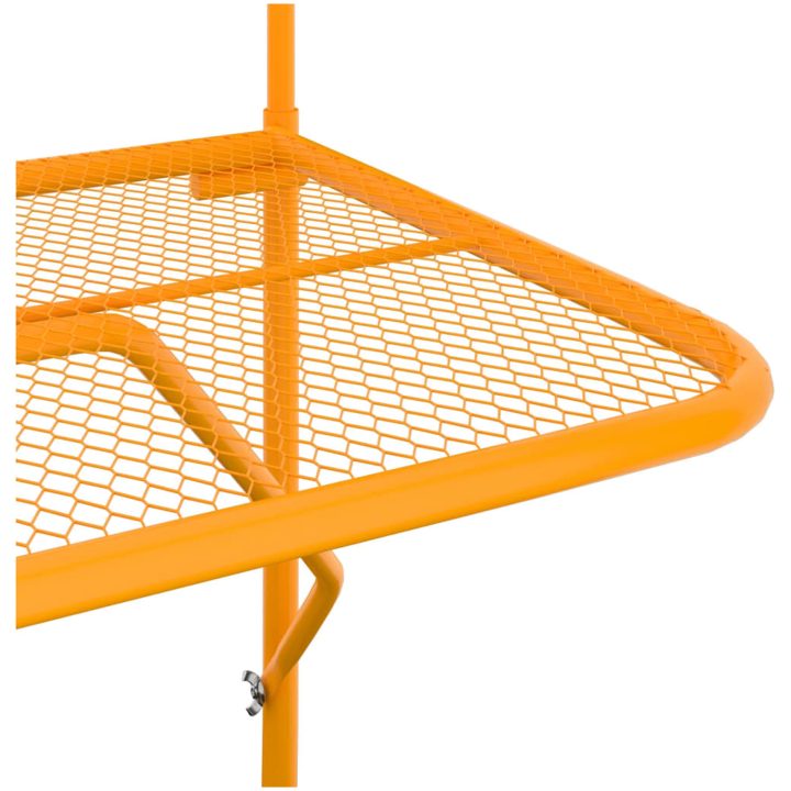 Balkongbord gul 60x40 cm stål vidaXL – bild 6