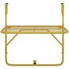 Balkongbord guld 60x40 cm stål vidaXL – miniatyr 3