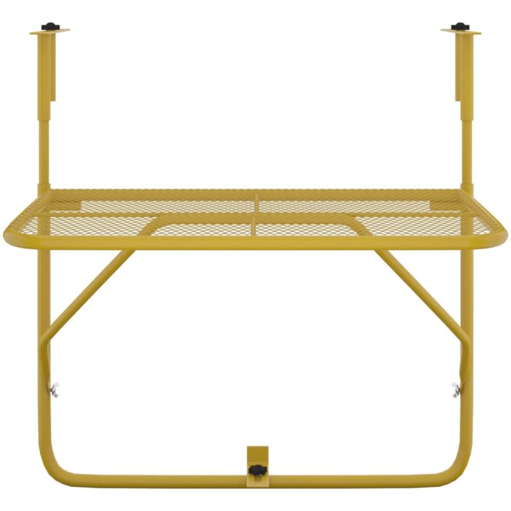 Balkongbord guld 60x40 cm stål vidaXL – bild 3