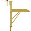 Balkongbord guld 60x40 cm stål vidaXL – miniatyr 4