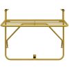 Balkongbord guld 60x40 cm stål vidaXL – miniatyr 5