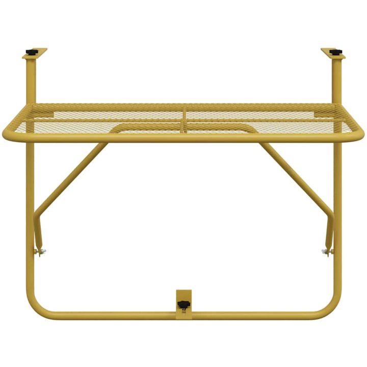 Balkongbord guld 60x40 cm stål vidaXL – bild 5